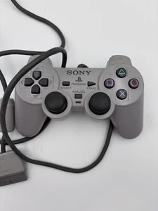 Sony Playstation Ps1 Dual Shock, Analog Gray Controller 2663 Not Tested - Picture 1 of 6