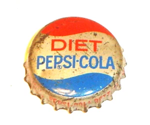 Vintage Diet Pepsi-Cola Cork Lined Soda Pop Bottle Cap Dubuque, Iowa - Picture 1 of 3