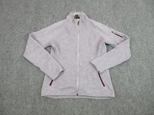 Eddie Bauer Sweater Womens Adult Medium Purple Full Zip Outdoors Casual - Picture 1 of 10