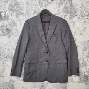Blazer Jaeger Mayfair Para Hombre 42R Gris 100% Lana Espiga Botones Chaqueta C - Imagen 1 de 11