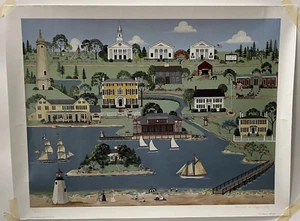 JEANNE L REPLOGLE Duxbury Massachusetts 1999 Signed 66/200 Limit Print 24 x 18 - Picture 1 of 8