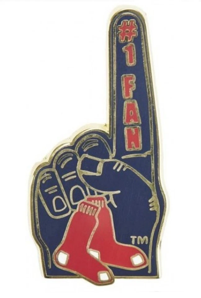 Broche esportivo Boston Red Sox MLB beisebol #1 design de fã licenciado pela Aminco - Imagem 1 de 1