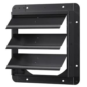 Shutter Louver Vent Automatic 10"12"14"16" 20" 24" Galvanized Sheet No Fan Blade - Picture 1 of 52