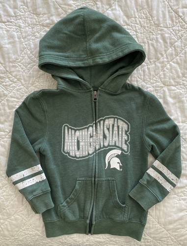 VETEMENTS Felpa con cappuccio e zip intera bambino Michigan State Spartans XS 4 5 verde
