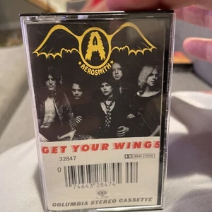 AEROSMITH Get Your Wings Cassette Tape (1974 Columbia Records) VG - Picture 1 of 4