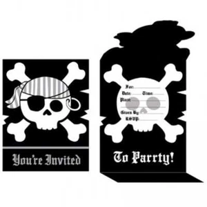 Pirate Parrty Invites FLD GTFLD 8CT - Picture 1 of 1