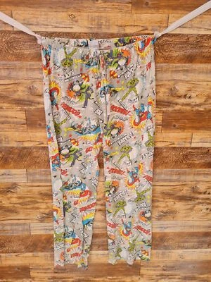 DC Comics Men's Pajama Pants Small Batman Superman Lounge PJ Bottoms Gray - Image 1 of 4