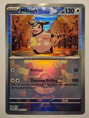 2025 Scarlet & Violet Prismatic Evolutions  Miltank 81/131 Master Pokeball - Image 1 of 2