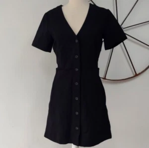 Joie black button front cardigan dress S - Picture 1 of 7