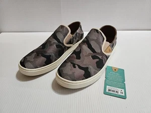 Olukai Shoes Womens Sz 10 Pehuea Pa'i Slip On Sneakers Soft Pink Camo NWT No Box - Picture 1 of 10
