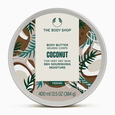 The Body Shop Coconut Body Butter 13.5oz | Jumbo 400ml Cream for Dry Skin  Vegan - Image 1 of 3
