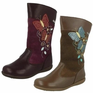 Mädchen Aqua Rite Von Startrite Wadenlang Butterfly Detailliert Stiefel Flattern - Bild 1 von 19