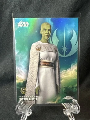 2025 TOPPS CHROME STAR WARS GREEN REFRACTOR DEBUT Blue /150 VERNESTRA RWOH - Image 1 of 2