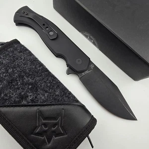 Fox Eastwood Tiger FX-524 B Black G10 3.74" D2 Blackwashed Clip Point 01FX930 - Picture 1 of 17