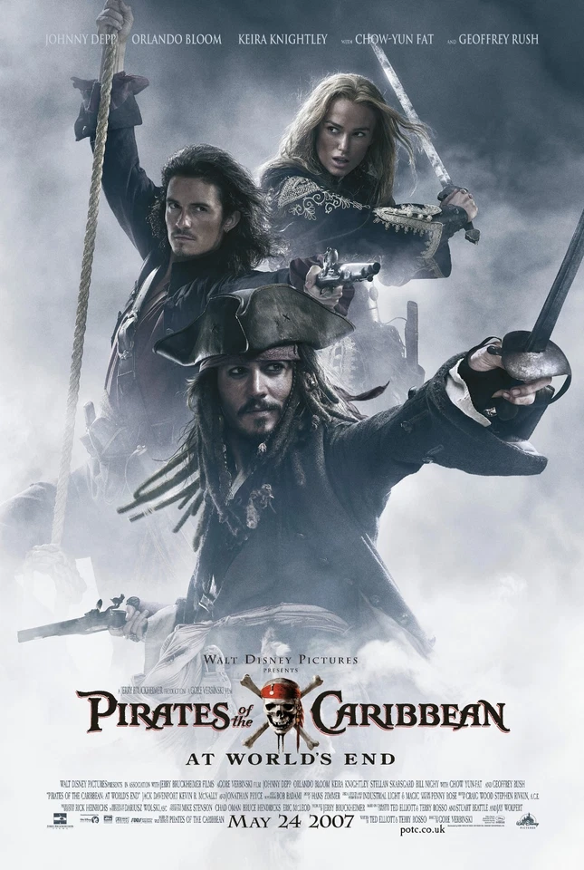 Pirates Of The Caribbean poster (a) - At World's End, Johnny Depp - 11" x 17"