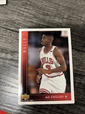 1993-94 Upper Deck Jo Jo English #415 Rookie RC Chicago Bulls - Image 1 of 2