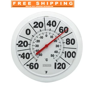 Springfield 8 Zoll Funk-Thermometer für Innen/Außen - großes leicht ablesbares Zifferblatt - Bild 1 von 10