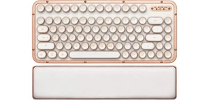 Retro Compact Keyboard (Posh) - Bluetooth Wireless/USB Wired Vintage Backlit ... - Picture 1 of 7