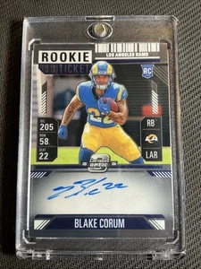 2024 Contenders Optic Football Rookie Ticket Blake Corum ON CARD AUTO Rams 112 3 - Bild 1 von 8