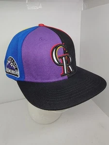 Colorado Rockies Pinwheel Snapback Hat Pro Standard NWT Multicolor MLB Rare - Picture 1 of 11