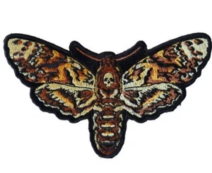 Death Head Moth Embroidered Patch 3" x 4.1/2" Silence of the Lambs Horror - Picture 1 of 2