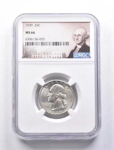 MS66 1939 Washington Quarter NGC *1292 - Picture 1 of 3