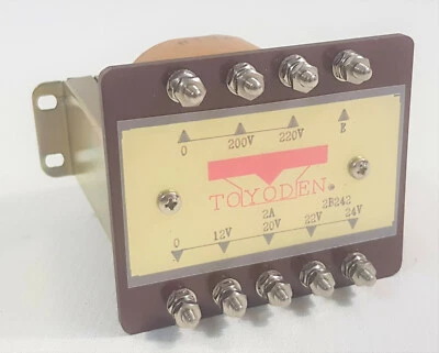 Toyoden 2B242 Électronique Transformateur 0-200V-220V 2A 0-12V-20V-22V-24V - Photo 1/4