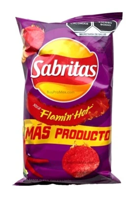 6-Pk Sabritas Xtra Flamin Hot Potato Chips Xtra Flamin Hot 42gr/1.48oz ea. - Image 1 of 2