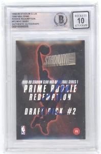 MIKE BIBBY SIGNED 98/99 STADIUM ROOKIE REDEMPTION ROOKIE BAS BGS 10 AUTO Q3566 - Picture 1 of 2
