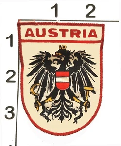 Austria Escudo Heráldica Bordado Vintage Lienzo Parche Mural Corona Águila - Imagen 1 de 1