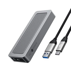 Gabinete SETMSPACE SATA, M.2 6 GBPS sin herramientas, SSD de aluminio para UASP M.2 PCIe - Imagen 1 de 7