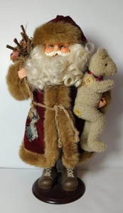 VTG Home Interiors & Gifts Woodland St Nick Santa Clause 17" Figure Christmas - Picture 1 of 11