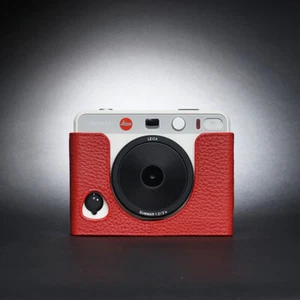 Handmade Genuine Real Leather Half Camera Case Cover Bag For Leica Sofort 2 - Picture 1 of 19