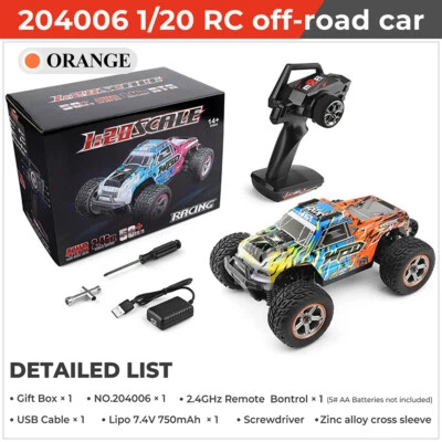 WLTOYS 204006 4WD Off-Road 1/20 RC Car Remote Control RTR Rock Crawler Kids Toys - Image 1 of 4