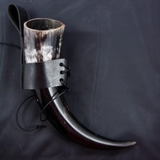 Viking Ox Drinking Horn Holster Frog Game Thrones GOT Beer Ale Mead feeanddave