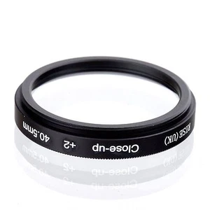 40.5mm +2 High Definition Close Up Macro Lens Sony Canon Nikon DSLR + FREE Pouch - Picture 1 of 9