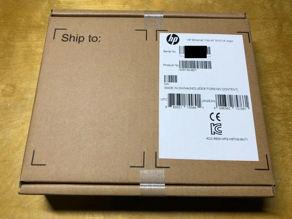 HP 4-Port 629135-B21 634025-001 Ethernet 1Gb 331FLR Adapter **NEW RETAIL F/S** - Image 1 of 1