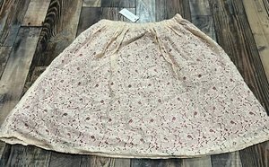 NWT Gymboree Girls Light Pink Lacy Flower Floral Skirt Size M 7 8 - Picture 1 of 2