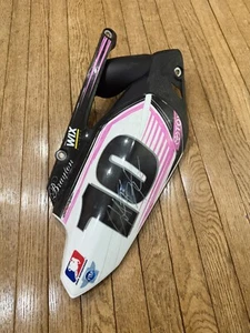 Justin Brayton signed PINK number plate motocross supercross  JGR Yamaha auto MX - Picture 1 of 5