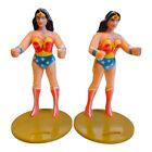 Vintage 80s DC Comics Wonder Woman Figures 1985 Lot of 2 Figurine Cupholder 