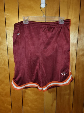 Virginia Tech Shorts Gym Shorts Mens MEDIUM Drawstring pockets Hokies NCAA D2 Cover