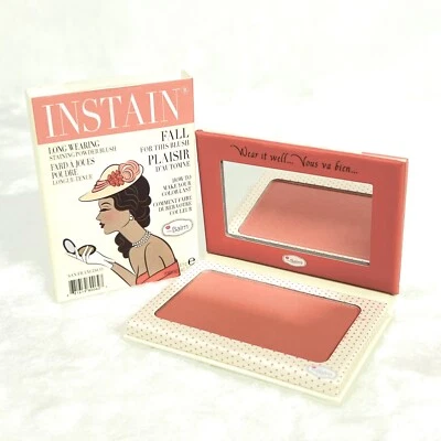 The Balm INSTAIN Long Wearing Staining Powder Blush SWISS DOT - Coral Pink - Image 1 of 3