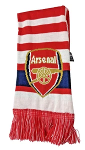 Bufanda Oficial Arsenal Football Club Emirates Stadium Roja Blanca Usada en Excelente Condición - Imagen 1 de 8
