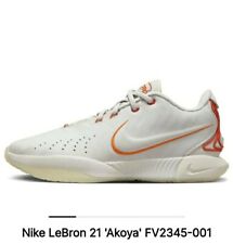 Nike LeBron 21 Low Akoya Light Bone Orange Men's 10.5 FV2345-001 James Lakers