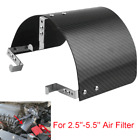 Air Intake Filter Cover  2.5 ' -5.5' Universal Iron Heat Shield Carbon Fiber DS