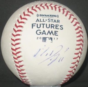 Autografo certificato Rafael Devers JSA firmato MLB 2017 Futures gioco palla Red Sox - Foto 1 di 6