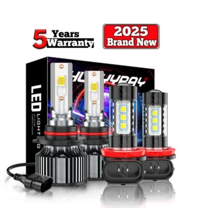 For Toyota C-HR/CHR/CH-R 2018 - 4pcs 6000K LED Headlight Bulbs Fog Light Combo - Picture 1 of 24