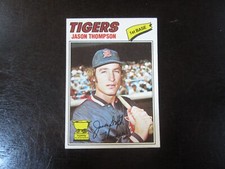 1977 Topps # 291 Jason Thompson Card Detroit Tigers