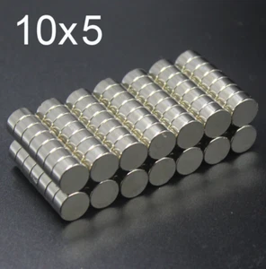 5pcs 10x5mm magnet 10mm x 5mm Super strong sticking neodymium D10x5 magnets HH - Picture 1 of 1