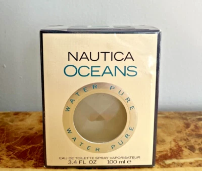 Nautica Oceans Pure Water de Nautica 3,4 oz/100 ml eau de parfum spray hombres colonia SELLADO Foto 1 de 4